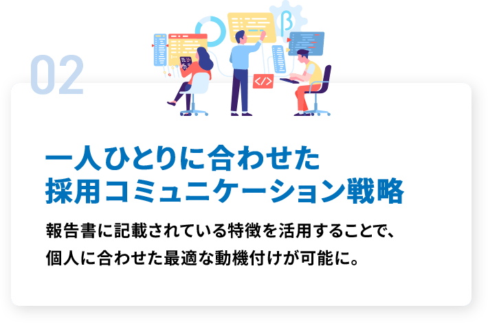 02 一人ひとりに合わせた採用コミュニケーション戦略