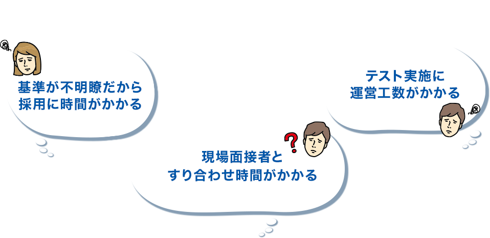 採用でこんなお悩みありませんか？