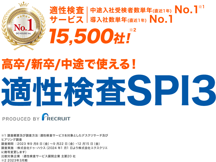 リクルートの適性検査SPI３
