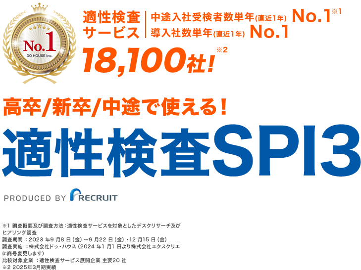 リクルートの適性検査SPI３
