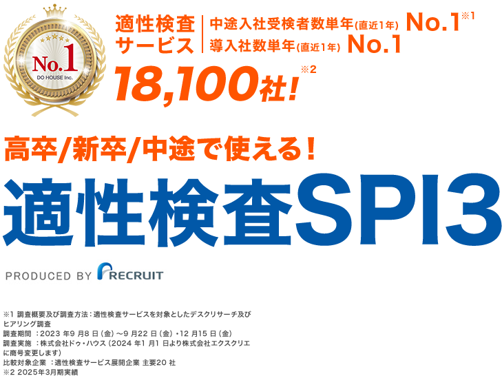 リクルートの適性検査SPI３